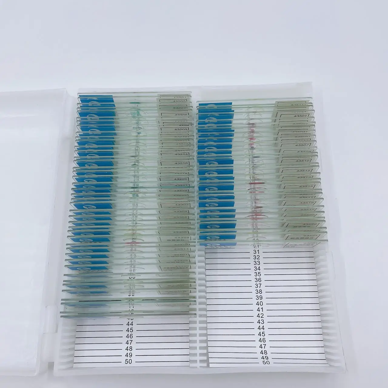 70 Slices Of Biological Tissue Slides Wooden Case Packing For Basic Biological Science Education Microscope Biological