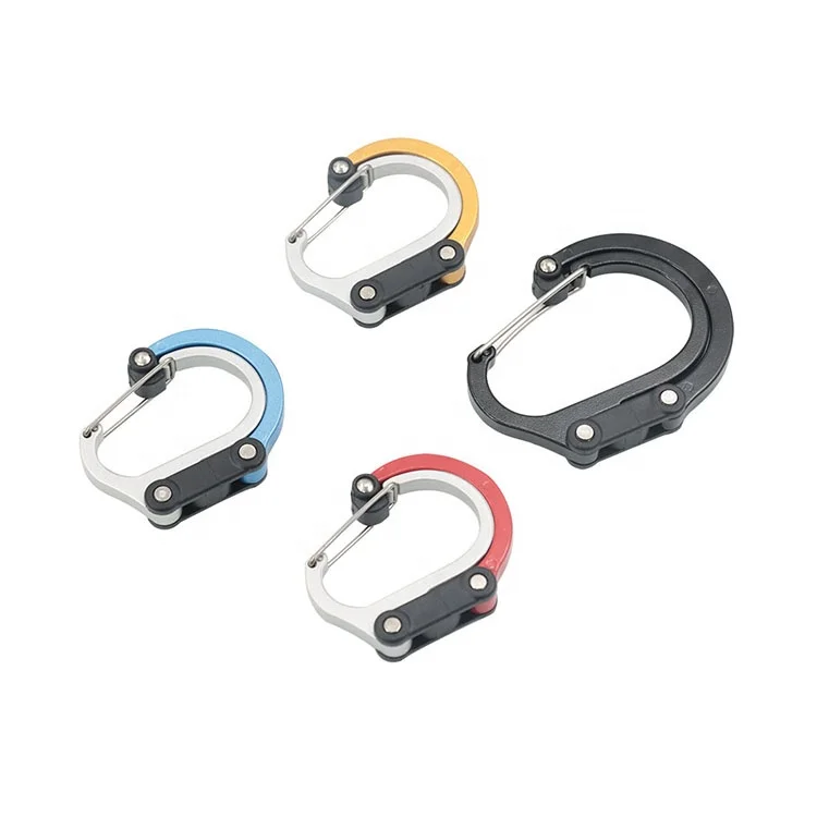 40mm*88mm 30mm*66mm S Type Hook Carabiner Clip Buckle Outdoor Camping Aluminum Spring Snap Hook