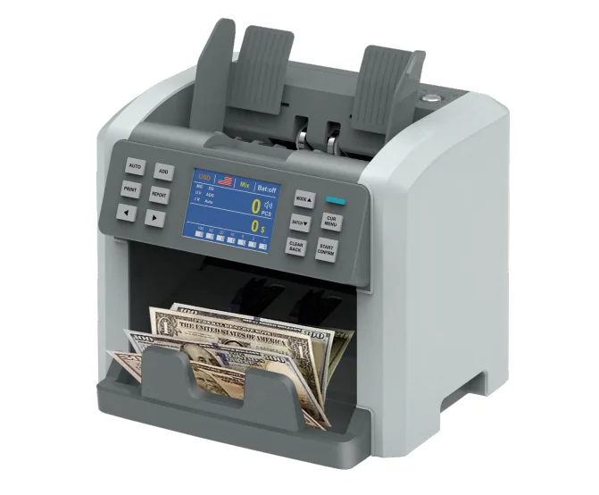 HL-P120 2 CIS Mixed Denomination  Value Counting Machine Bank Money Counter Bill Value Counter money counting machine