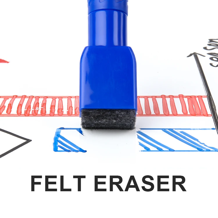 Gxin G-201F Wholesale writing smoothly Non Toxic Refillable quick drying White board marker pen with board eraser