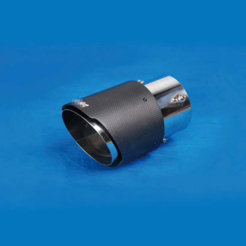 5 inch SUV modified exhaust pipe tail throat stainless steel decoration carbon fiber exhaust pipe