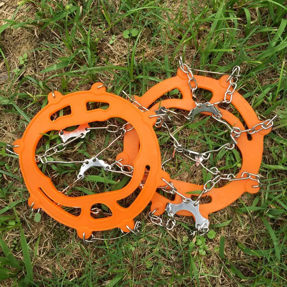 8 Ice Cleats M L Size Snow Grips for Boots Shoes  Anti Slip 8 Stainless Steel Spikes Safe Protect for Walking Mountaineering