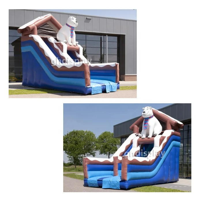  OEM various styles commercial outdoor kid air slide inflatable bouncer castle combo dry