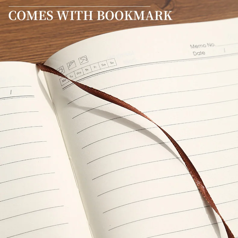 A5 pu leather hardcover journal notebooks school office supplies note book custom logo