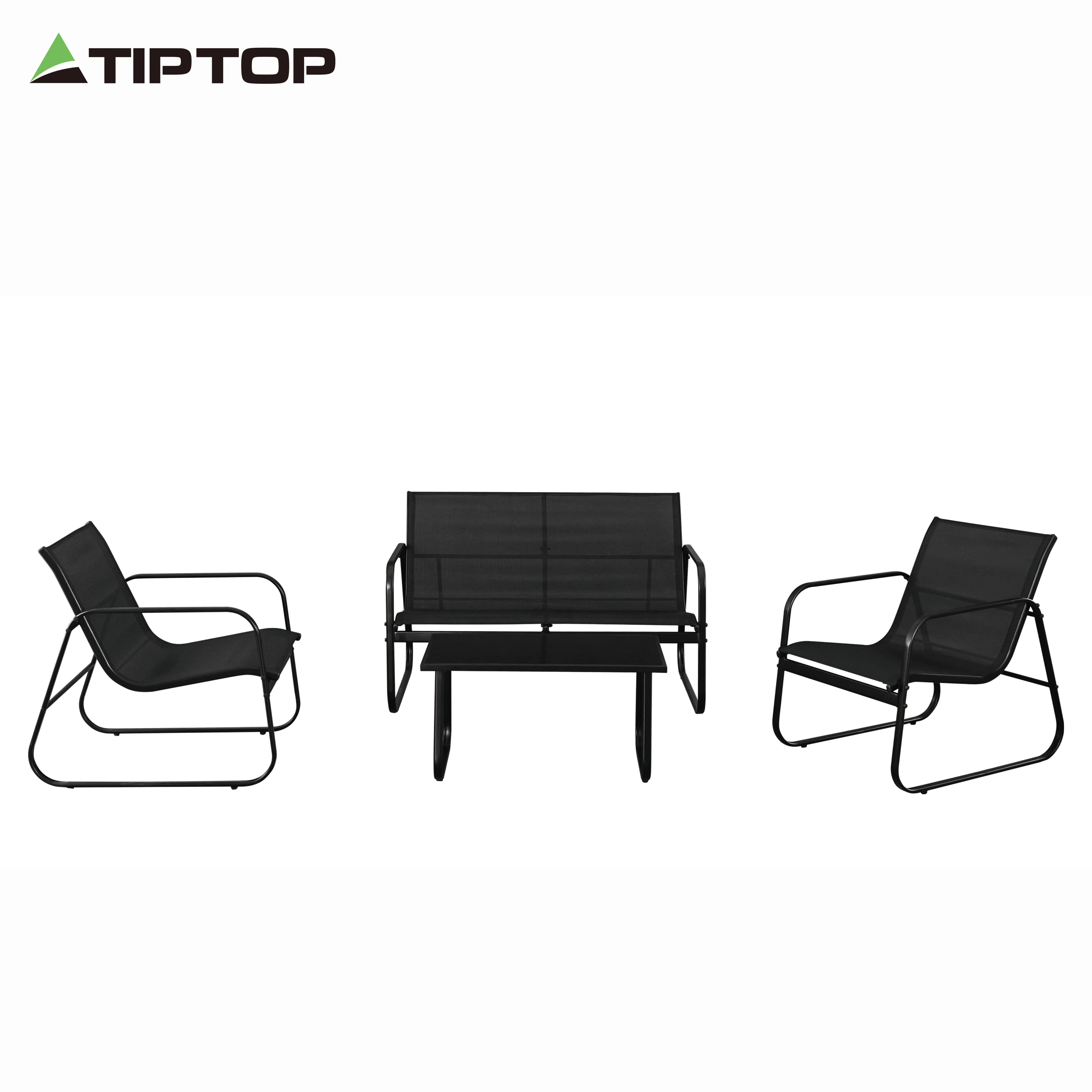 4 шт. черные трубы для садовой мебели