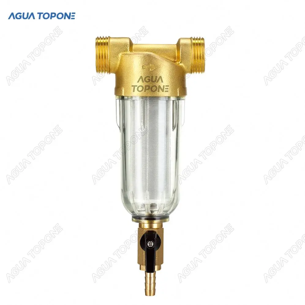 Stainless Steel Pre-filtration System Backwash Function Spin Down Sediment Filter Automatic