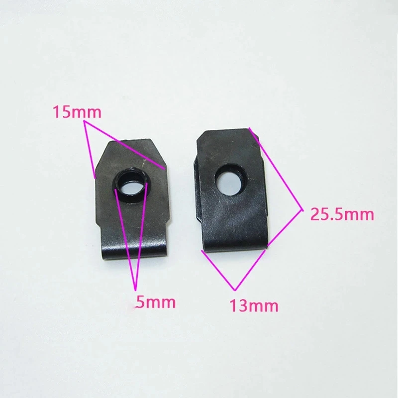 Metal Spring U-Type Plate Nut Tread Panel Spire Nut Fairing Clip Car License Fastener Self Tapping Screw Gasket M5 M6 M8 Clamp