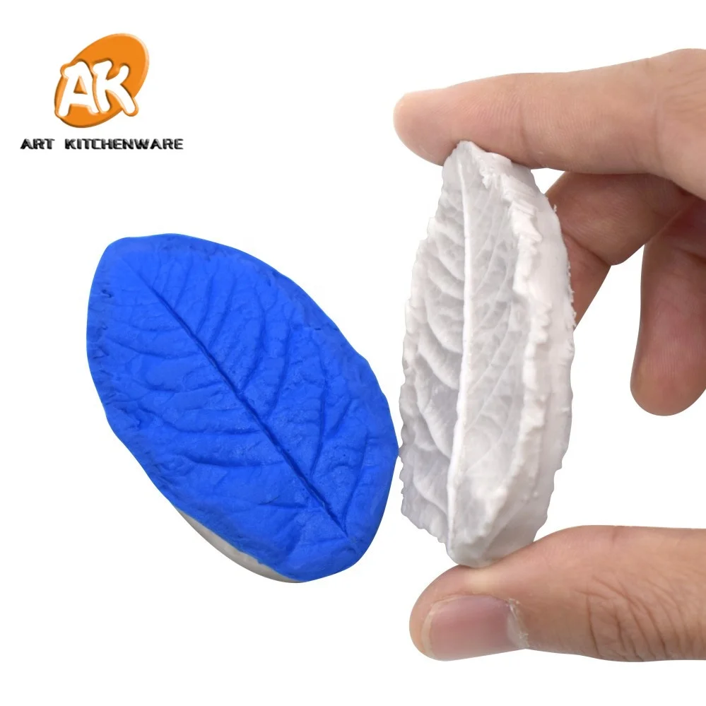 AK Gum Paste Flower Silicone Molds Leaf Veiner Veining Molds Cake Decorating Tools for Bakery VM069