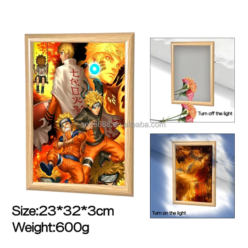 Perfect World Art Deco Printed LED Lamp Customizable Logo for Living Room Decor and Home Art for Anniversary Celebration