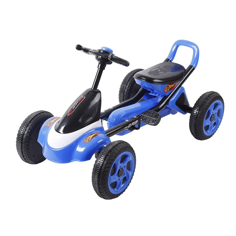 2022 safe hot sale promotion gift kids four wheel pedal go karts