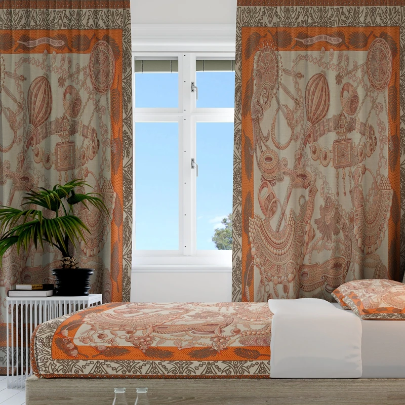 Customised Full Size Sheets Bed and High Quality Blackout Curtains For The Living Room