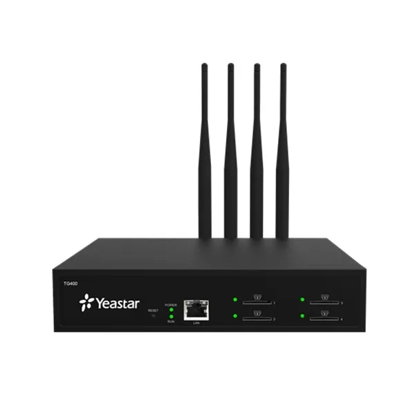 Yeastar TG Series VoIP GSM Gateways TG400 connect GSM or WCDMA or 4G LTE to VoIP networks