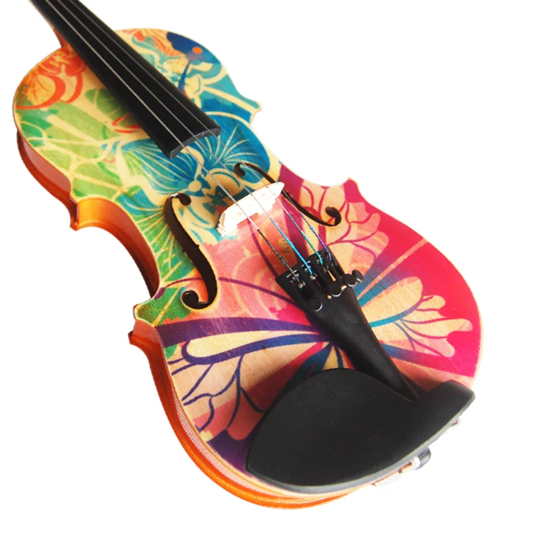 Kinglos design colorful student stand  bow horse hair factory price  4/4 for sales violin