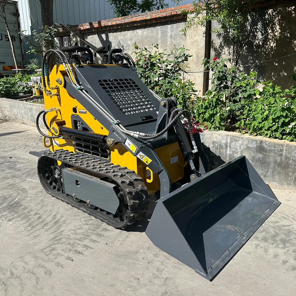 For Sale Mini Micro Skid Steer Loader With Snow Blower And Wheel Forestry With 4 In 1 Bucket
