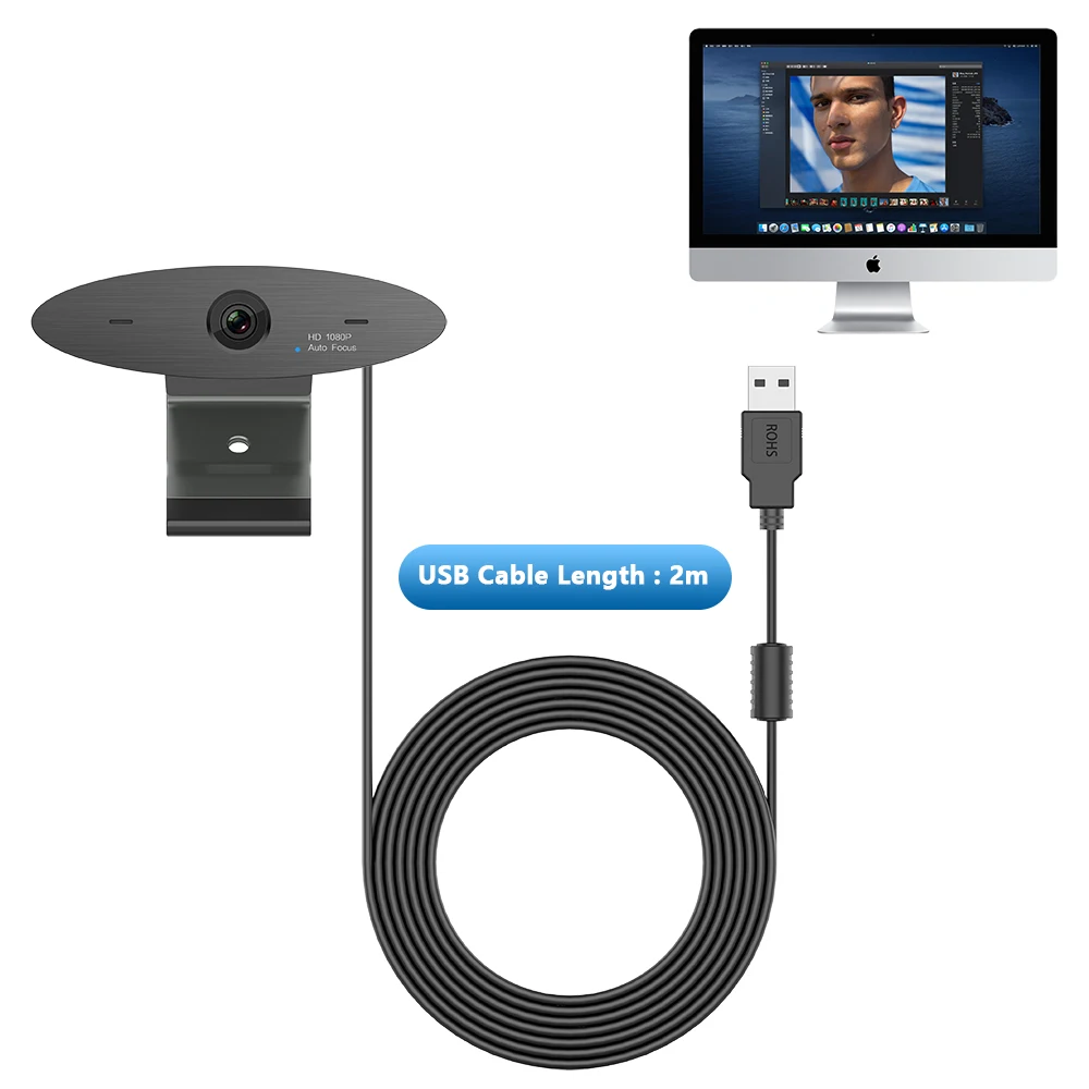 Реальная веб-камера 4K для онлайн школы и встреч USB HD Webcan
