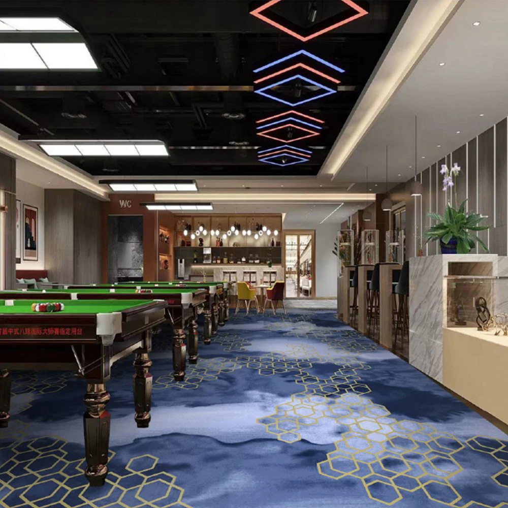 wholesale high quality eco-friendly large flooring whole room 3D carpet billiard KTV casino office carpet