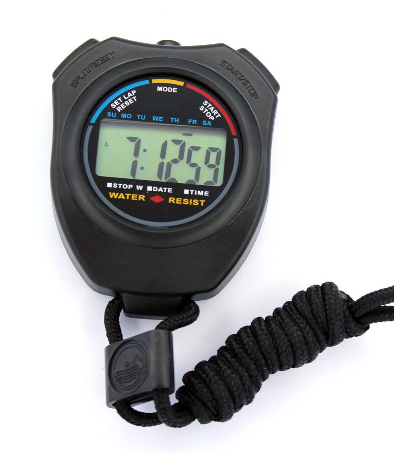  Classic Digital Professional Handheld LCD Chronograph Sports Stopwatch Timer Stop Watch with