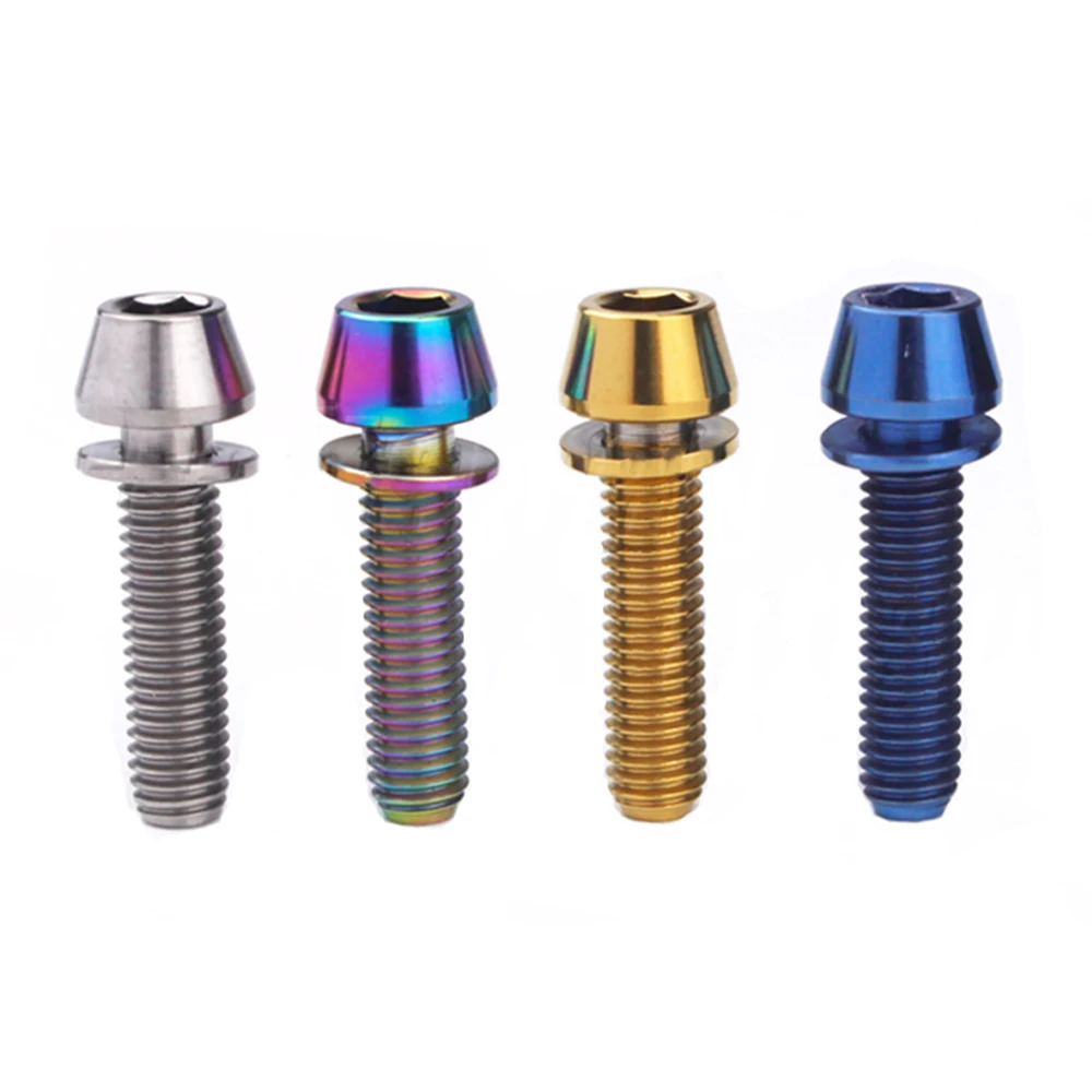 Custom M6 Color Titanium Rc Self Tapping Allen Torx Hex Screw Bolt M3 M5 M6 Flat Countersunk Motorcycle Titanium Screw