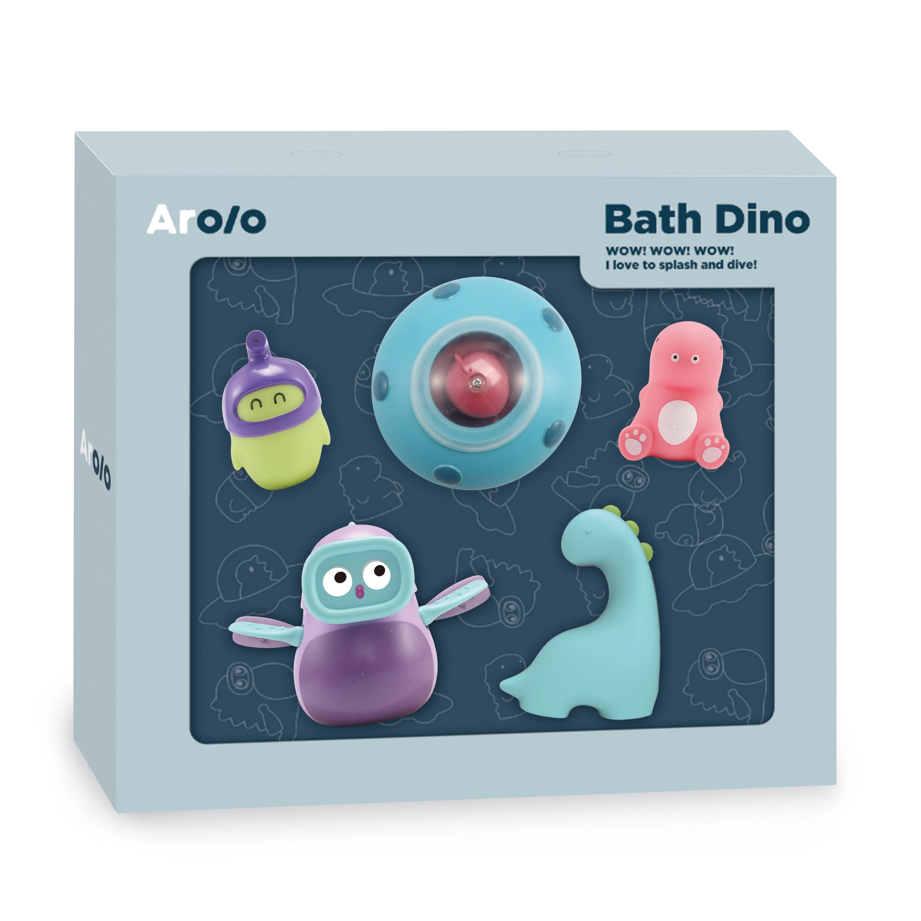 Amazon Hot Selling Toys 5PCS Spray Water Toy Pool Bathroom Bath Toy for Baby