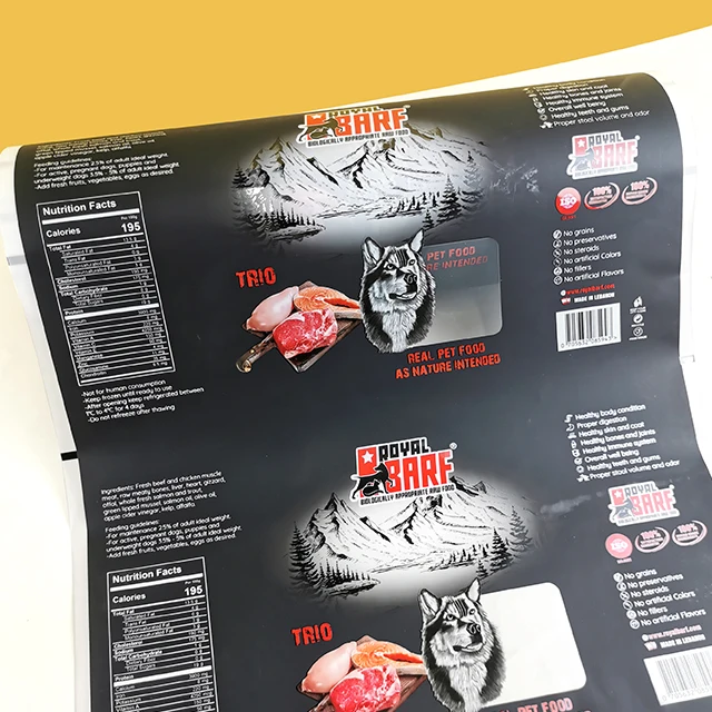 Customized PE/PET Candy Potato Chips Packaging Laminated Plastic Food Film Roll Film For Food Packaging