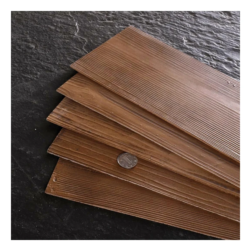 Wood color wood look flexible tiles for interior&exterior wall mcm soft stone fireproof waterproof thin wall cladding tile