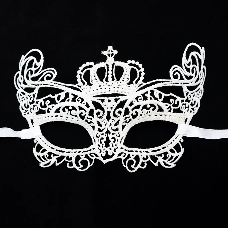 mj249 Factory direct Christmas dance lace shaped white hot selling three-dimensional hollow fun eye