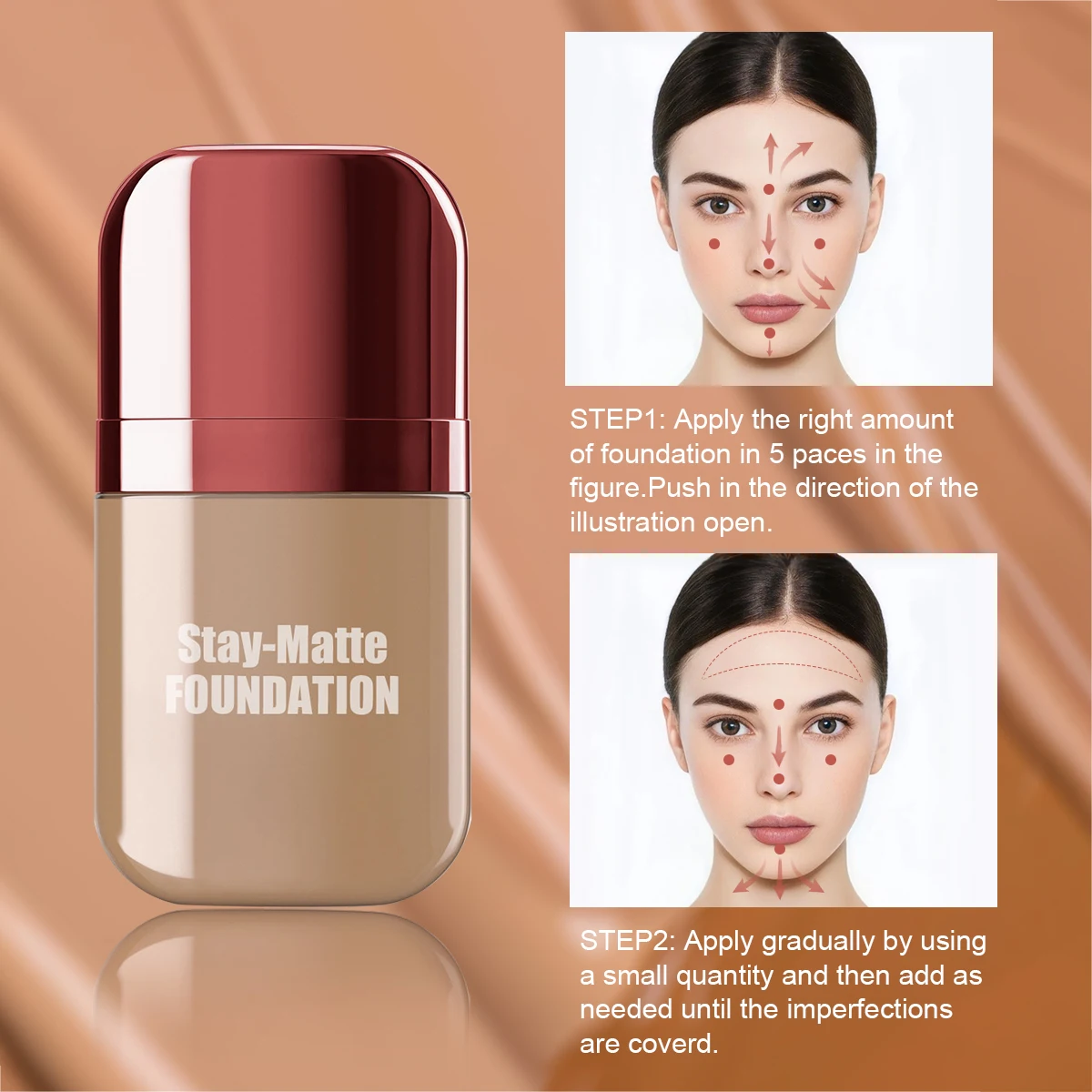 Wholesale Oil Control Organic Beauty Foundations Liquid Full Coverage Makeup Waterproof Foundation For Black Skin