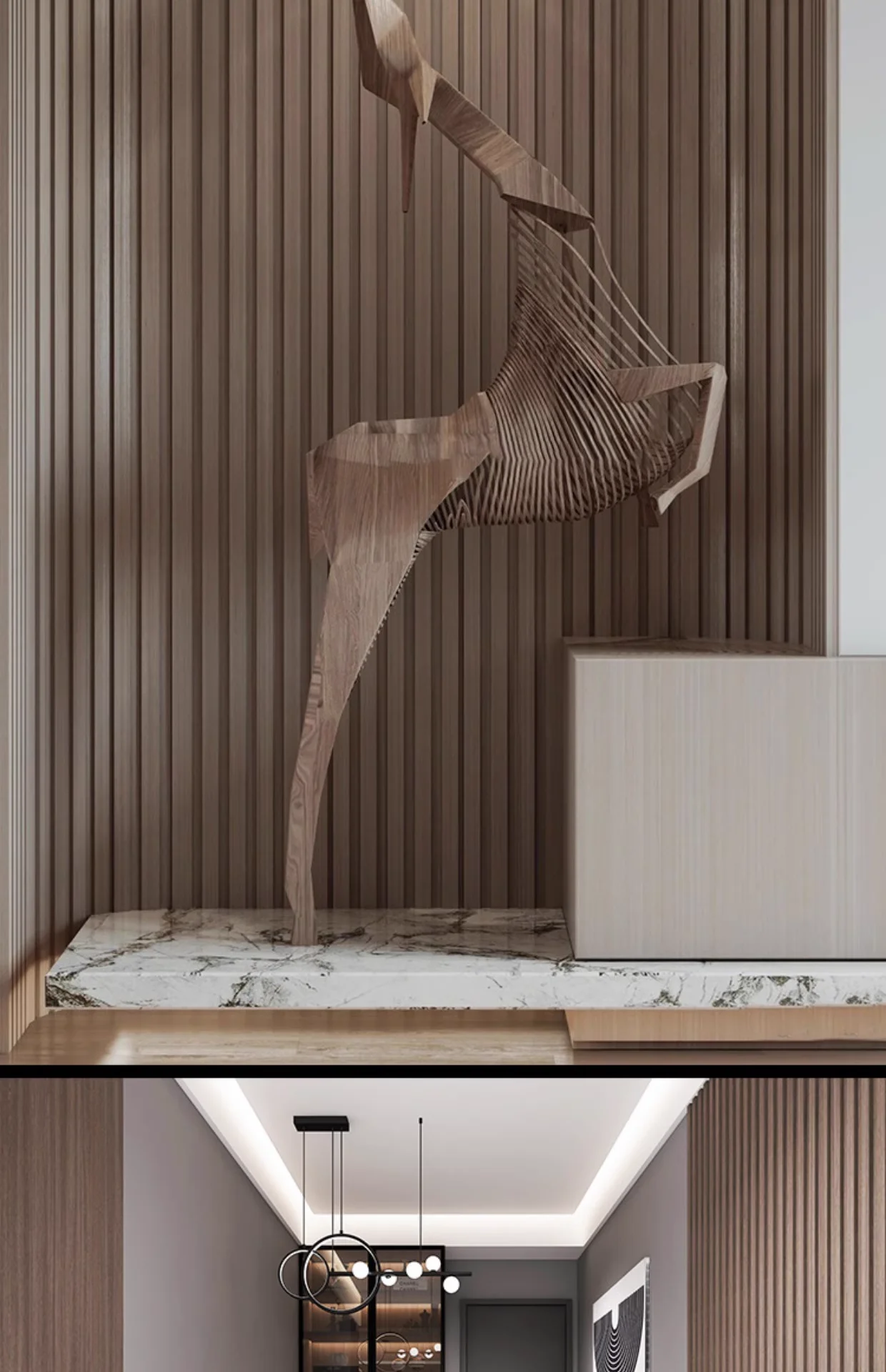 Indoor Decoration Plastic Panel Waterproof 22mm 24mm Wpc Wall Panel Great Wall Board