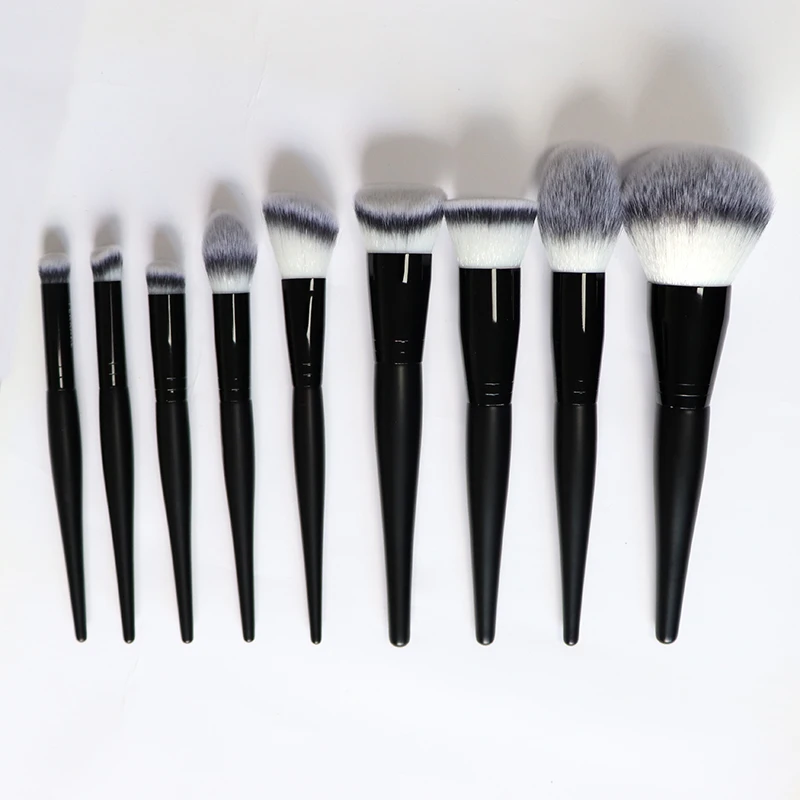 Makeup Brush set 9PCS Makeup Brushes custom Logo  High Quality Foundation Brush  OEM Customized makeup set