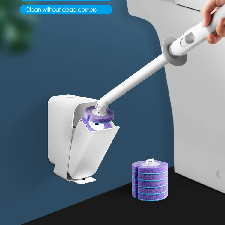 Soap Dispensing Toilet Brush With Holder Stand Household Items Disposable Toilet Cleaning Brush