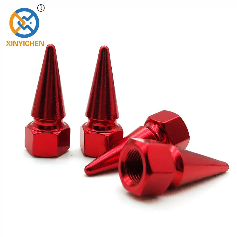 Aluminum Bullet Car Truck Air Port Cover tire Rim Valve Wheel  Stem Caps