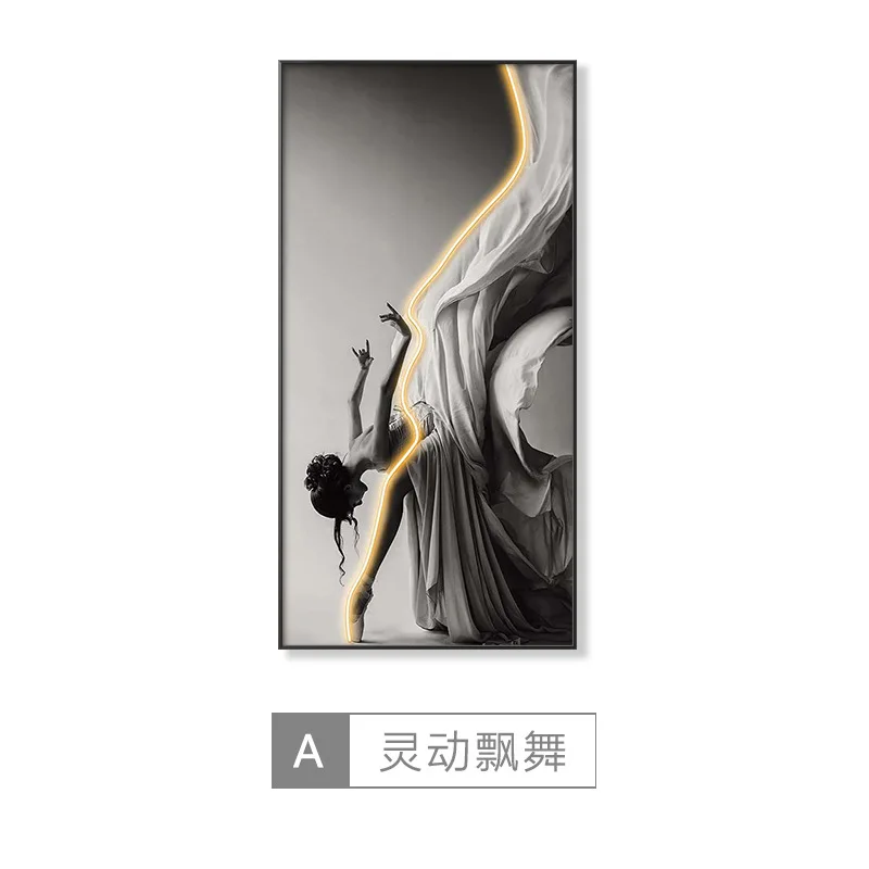 Modern Ballet Dancer Figure Wall Art Pictures For Dance Room Living Room Home Decoration Cuadros Wall Painting