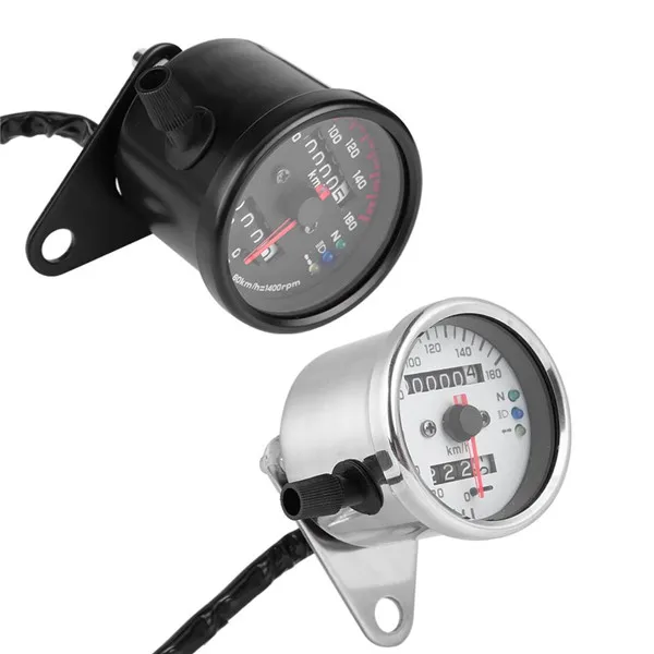 
Wholesale Cheap Motorcycle Odometer Speedometer Gauge Signal Dual Digital Display KM/H Without Kege 