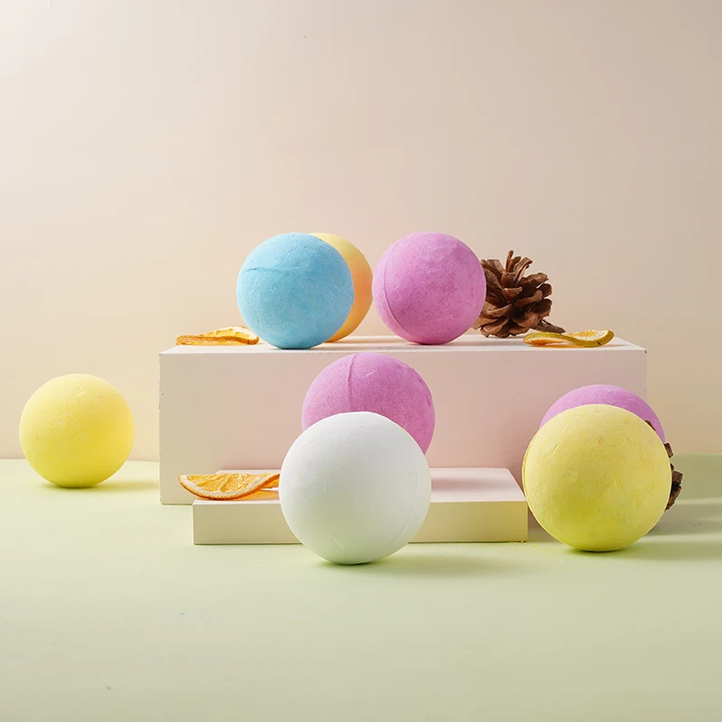 Private Label Bath Bomb Packaging Relaxing Aromatherapy Mini Bath Bombs Shower