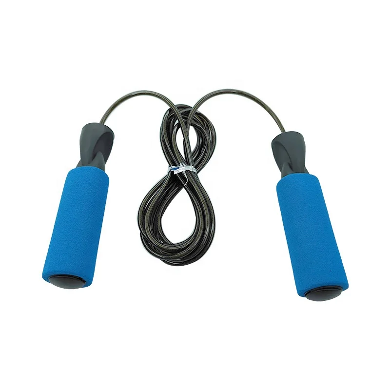 Factory custom sports sponge handle calculation skipping ropes durable jump rope