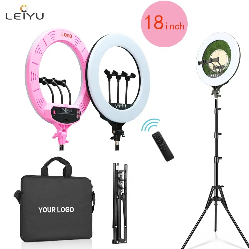 18inch led circle ring light for sale webcam big ring light with tripod stand