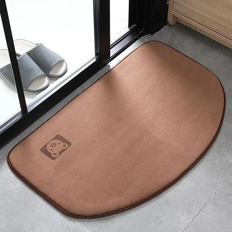 Absorbent and soft anti slip mat bathroom With Best Quality Low Price