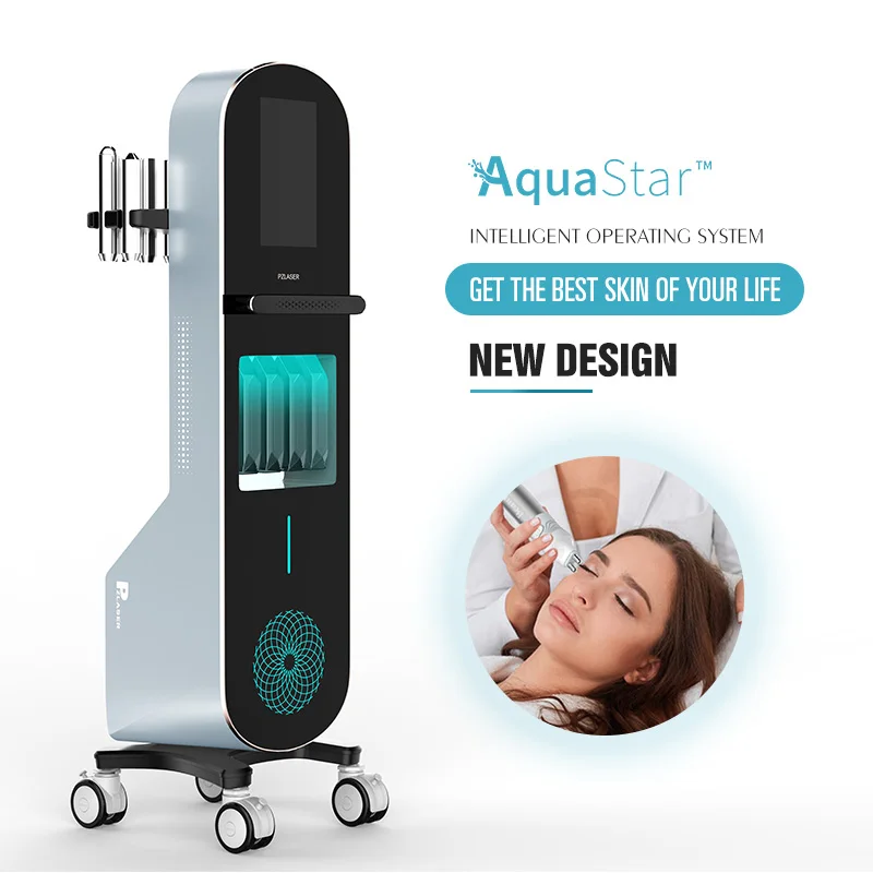 Hydro Beauty Water Facial Machine Small Bubble Aqua Peeling Der 12 in 1 with Fractional Rf Ski