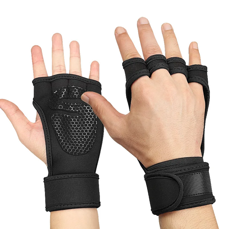 THYFIT спортивные перчатки для поддержки рук и тяжелой атлетики тренировочные Нескользящие силиконовые на ладони фитнеса