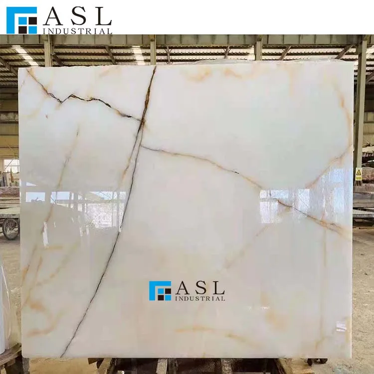 Backlit White Onyx Wall Panels, Pure White Onice,Onix Bianco For Coffee Table