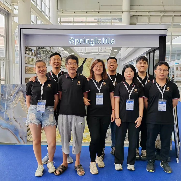 Springletile floor tiles ceramic 600x600 polished porcelain marble look greek key continuous pattern textured glazed floor tiles