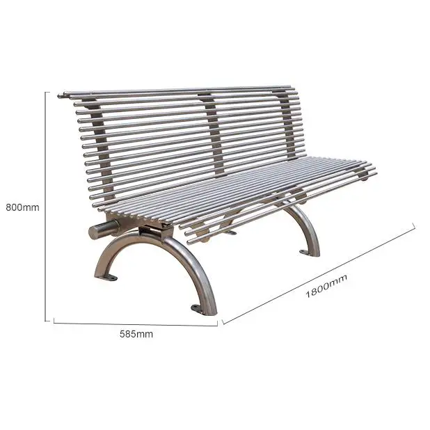 custom 3 ft 4 ft 5 ft 6 foot 8 foot outdoor garden park metal patio bench