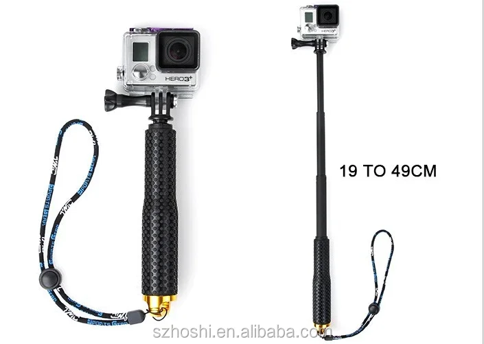 2020 Горячая продажа 19 дюймов pole ручной селфи палка монопод Штатив для Gopro Hero5/6/4/4S/Fusion/3 + sjcam Xiaoyi