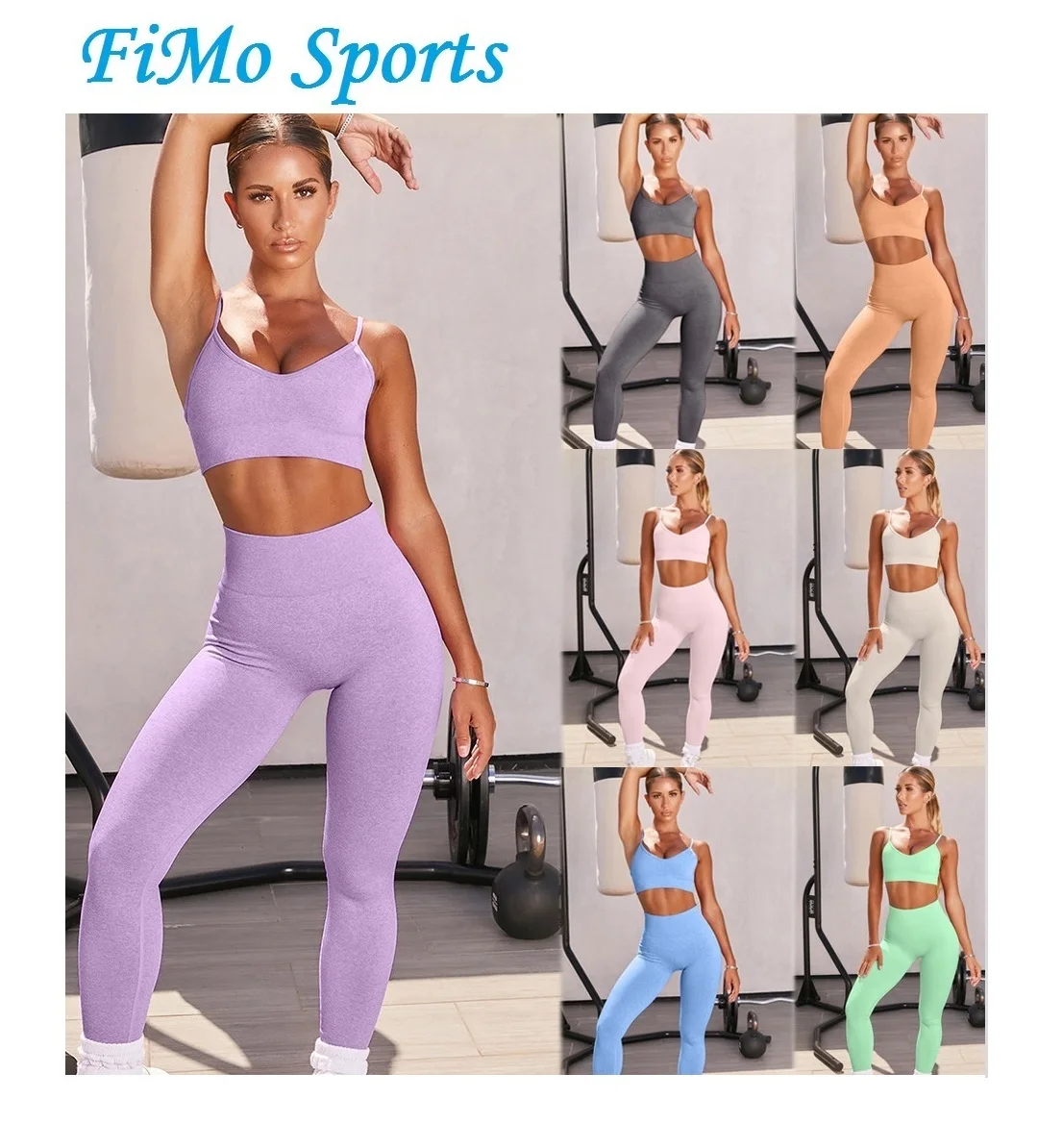 fitness & yoga wear Wholesale Workout Clothing Custom Yoga Set Women Active Gym Bra And Compression Leggings Sets