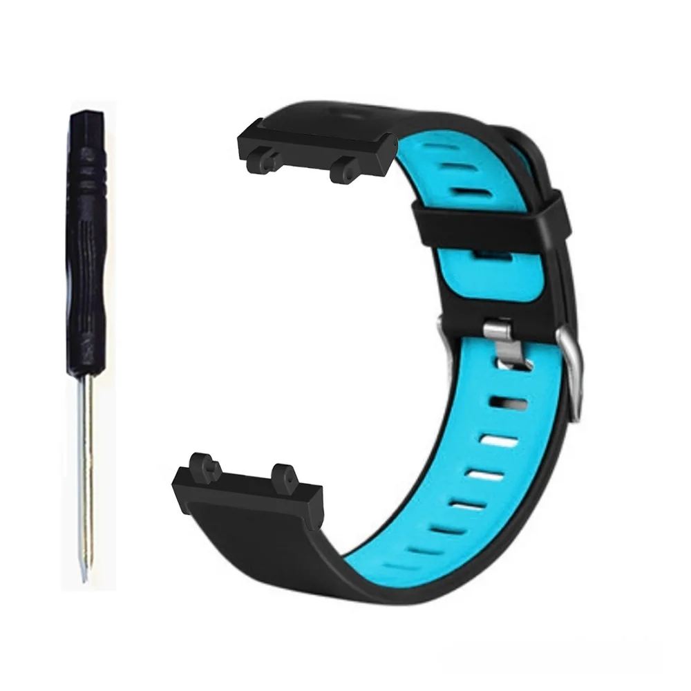 Factory Wholesale Silicone Strap Dual Color Watch Band Suitable for Huami Amazfit T-Rex2 metal head grain