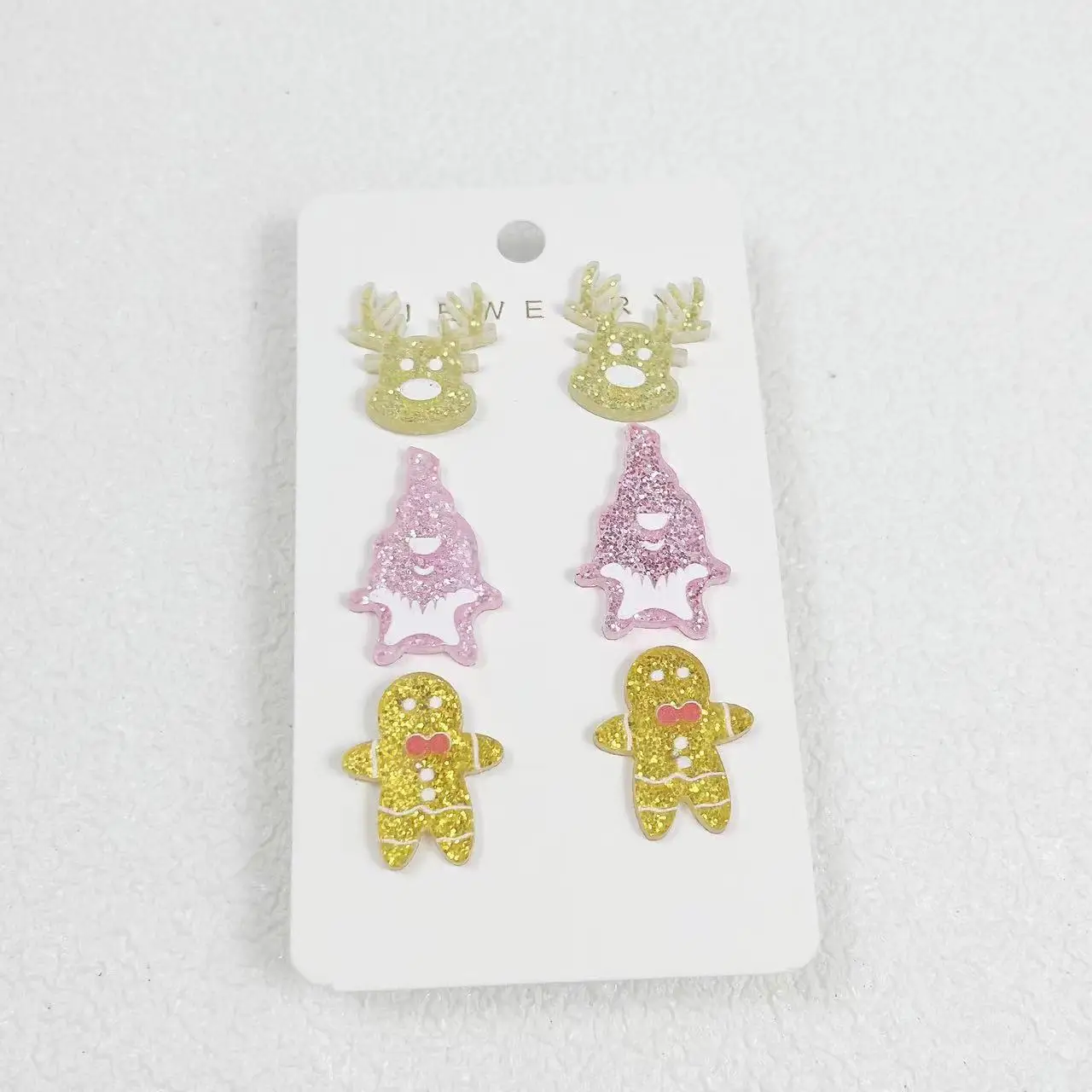 3 Pairs of Intricately Designed Black Bat, Purple Moon, And White Ghost Stud Earrings Set Cute Halloween Dangling Earrings Pack