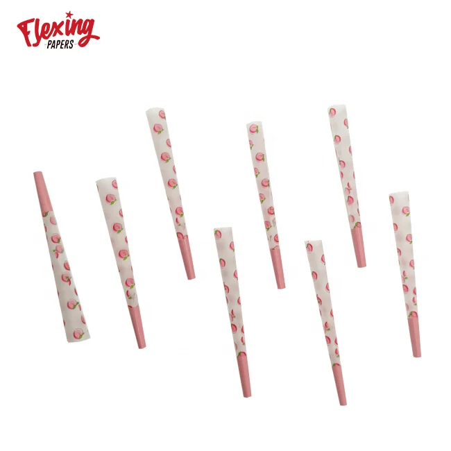 
Customized flavoured natural pre rolled king size paper cones for hemp papers smoking 