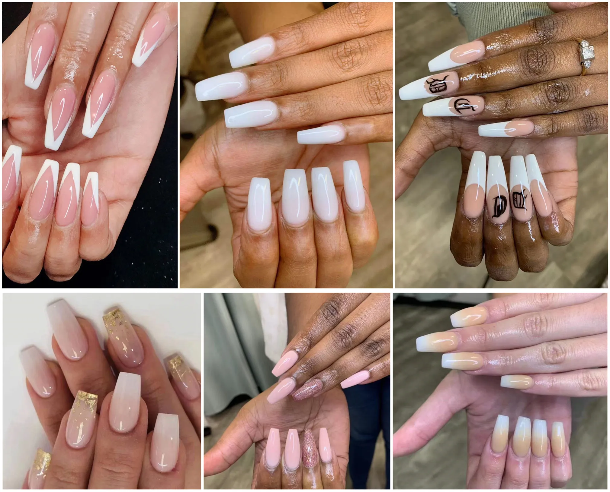 acrylic nail powder pink