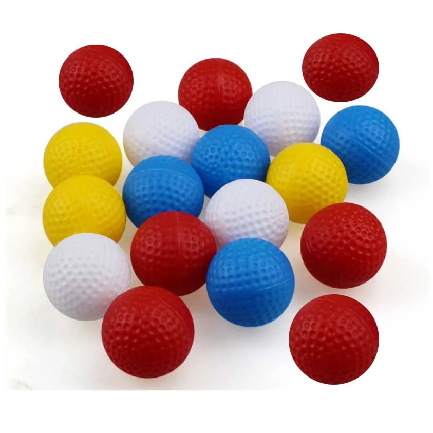 Mini Plastic Indoor Outdoor Practice Golf Balls Colored Bulk Hollow Balls