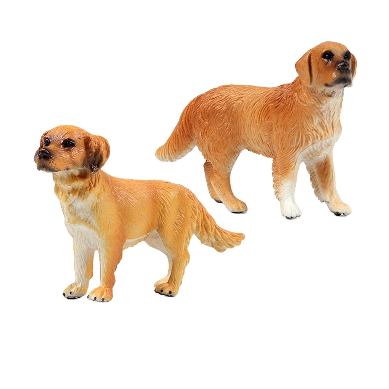 Simulation animal model wild solid plastic tiger lion animal toys for desktop cake decorations